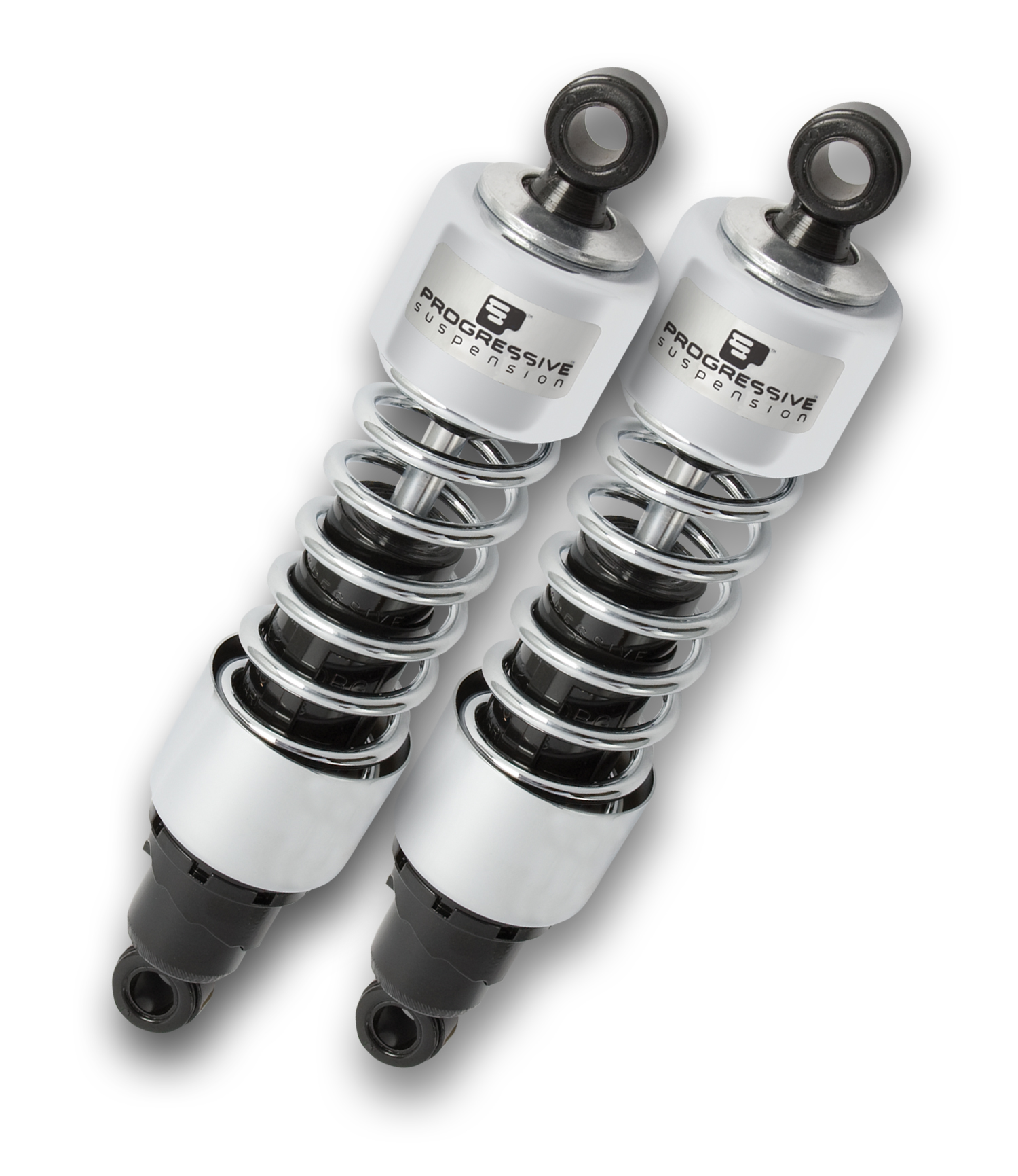 Progressive 412 Chrome 12.5" Heavy Duty Shocks for 1980-2005 Harley Touring FLHT