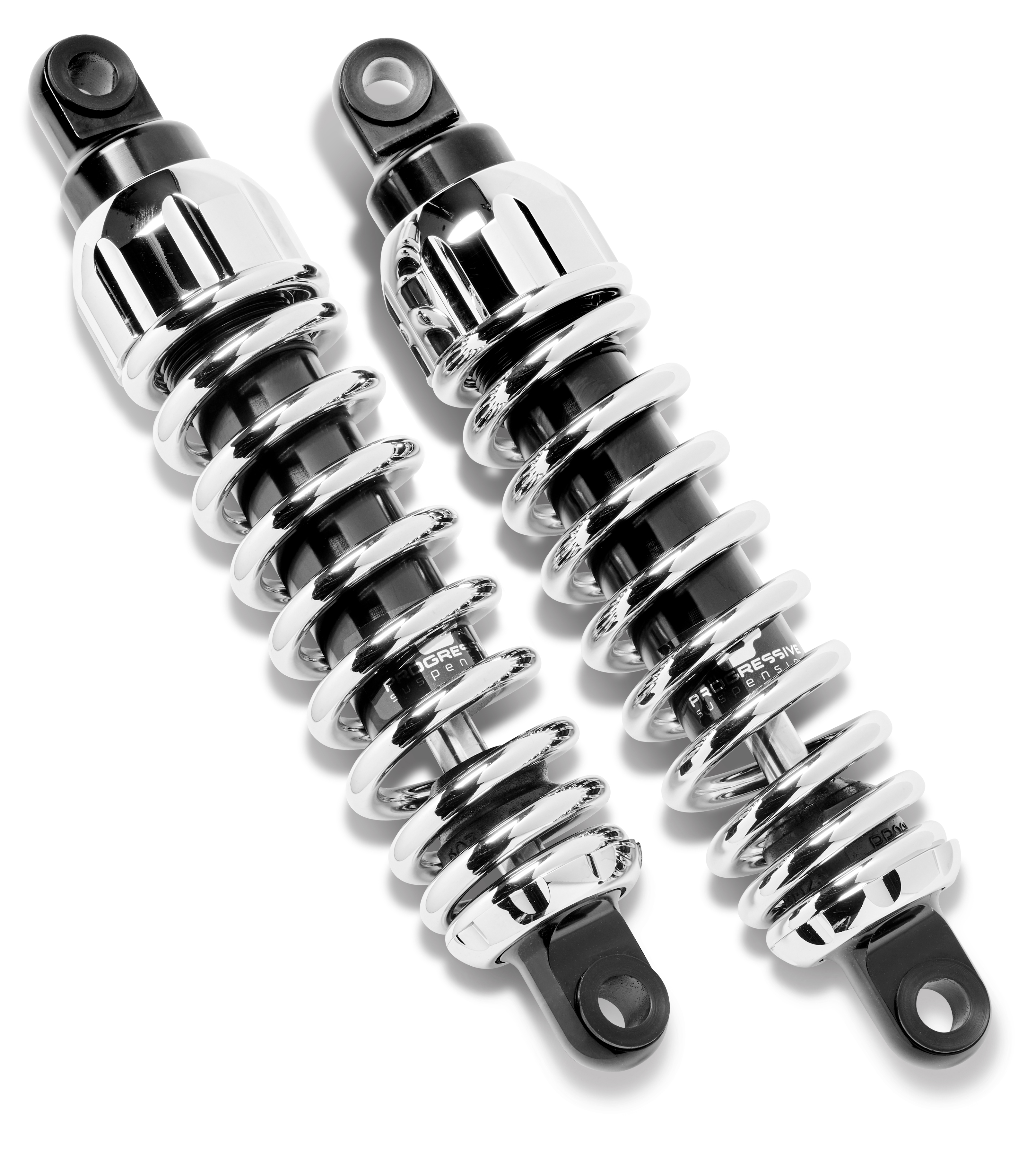 Progressive 444 Chrome 11" Heavy Duty Rear Shocks 2004-2021 Harley Sportster XL